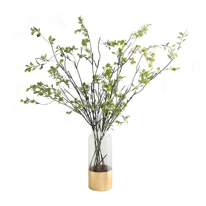 110cm Single Autumn Leaf Plant Bouquet – Artificial Plastic Flowers for Floor Decoration, Wedding & Withered Rattan Arrangement