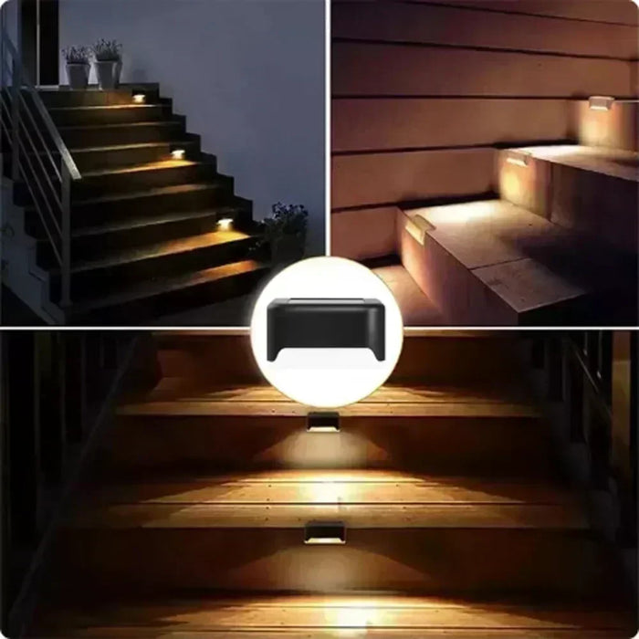 Solar LED Path and Deck Light – Waterproof Outdoor Garden Step Lamp for Patio, Fence, and Stair Lighting