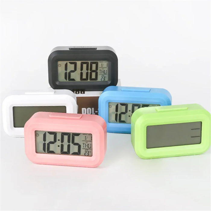 Compact LED Digital Alarm Clock with Night Light – Perfect for Bedrooms, Offices, and Kids' Rooms