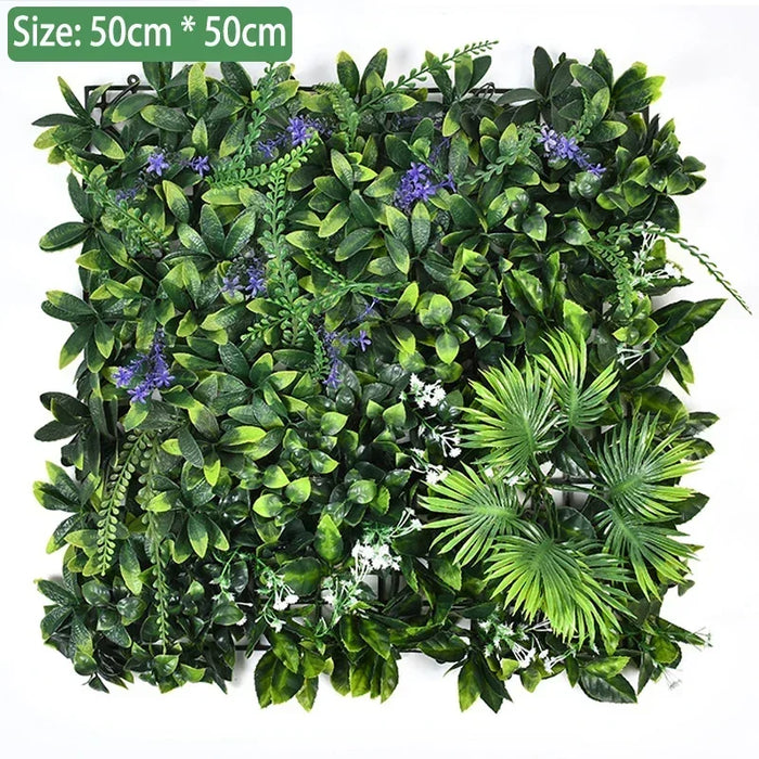 Artificial Boxwood Wall Panel – 50x50cm UV-Resistant Privacy Screen for Home, Wedding, and Outdoor Decoration"