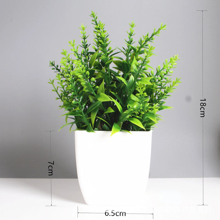 Artificial Bonsai Green Eucalyptus Plant – Realistic Fake Potted Plant for Indoor & Outdoor Home, Bedroom, and Garden Decoration