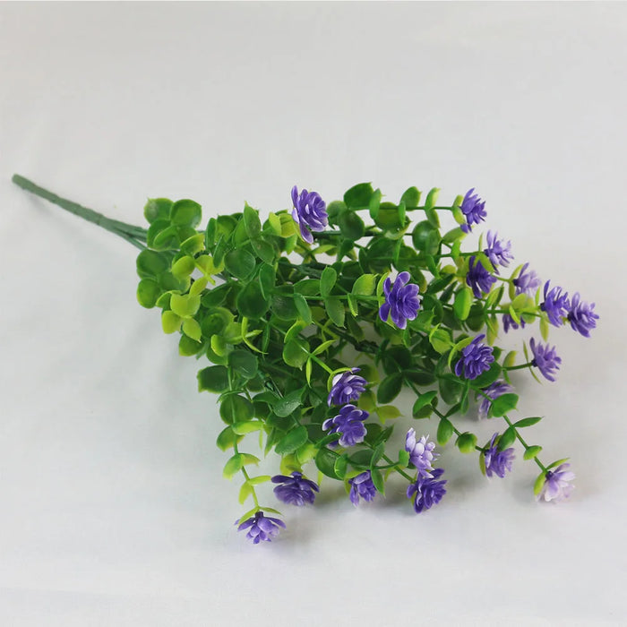 1 Bundle UV Resistant Artificial Flowers – Greenery Shrubs for Outdoor, Kitchen, Office, Wedding, and Garden Decor