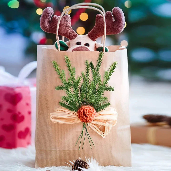 Artificial Pine Needles – 100/1pcs Fake Pine Branches for DIY Garland, Christmas Tree, and Holiday Decorations – Green Pine Leaves for Home & Party Decor