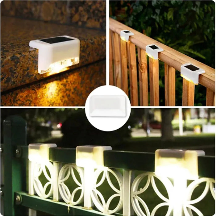 Solar LED Path and Deck Light – Waterproof Outdoor Garden Step Lamp for Patio, Fence, and Stair Lighting