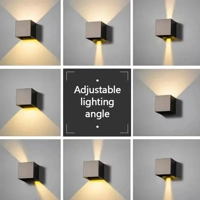 Modern LED Wall Lamp – Waterproof 6W Outdoor & Indoor Decorative Light for Bedroom, Balcony, Garden, Corridor, and Courtyard (IP65, Warm/White Light, AC110–265V)