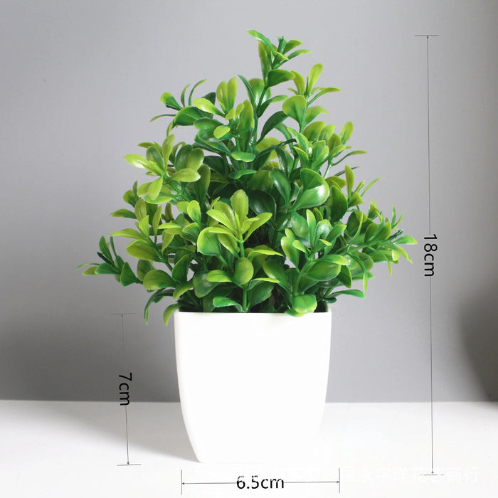 Artificial Bonsai Green Eucalyptus Plant – Realistic Fake Potted Plant for Indoor & Outdoor Home, Bedroom, and Garden Decoration