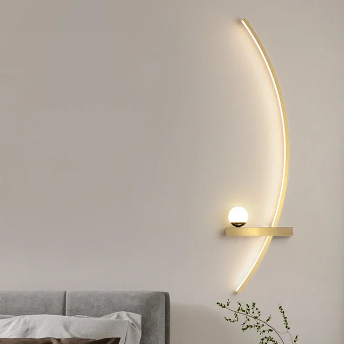 Nordic LED Wall Lamp – Modern Stripes Wall Sconce for Bedroom, Living Room, Study, Stairs, and Home Décor