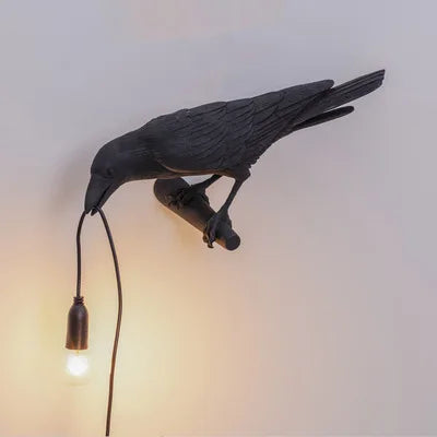 Modern Lucky Bird Table Lamp – Creative Resin Animal Design for Bedroom and Living Room