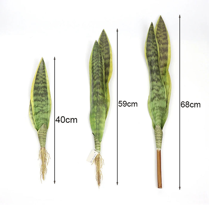 Artificial Sansevieria Plant – Plastic Bonsai Branch for Home Garden, Indoor & Outdoor Decoration, Fake Green Plant