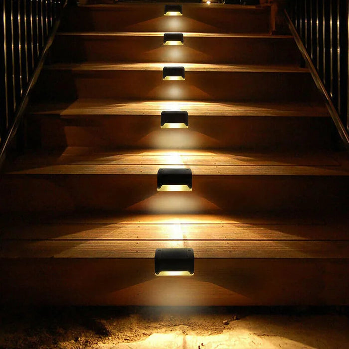 Stair LED Solar Lamp – IP65 Waterproof Outdoor Light for Garden, Pathway, Yard, Patio, and Fence