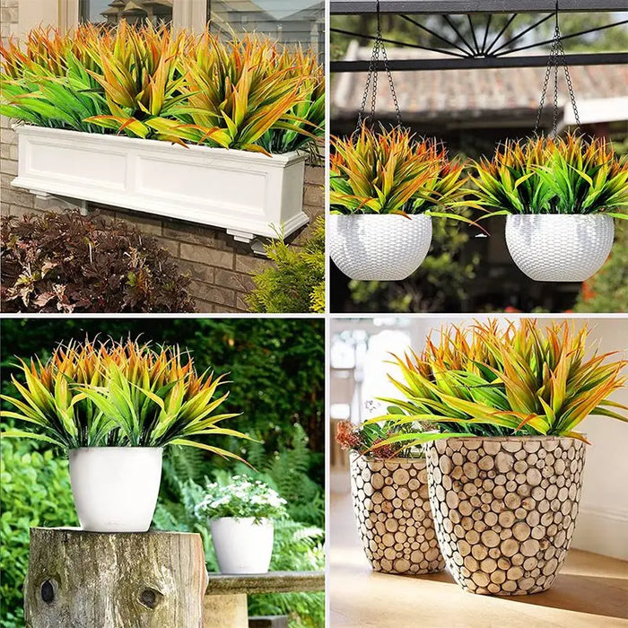 Artificial Spring Grass Bracket Plant – Realistic Bonsai Decoration for Home, Garden, Wedding, and Party DIY