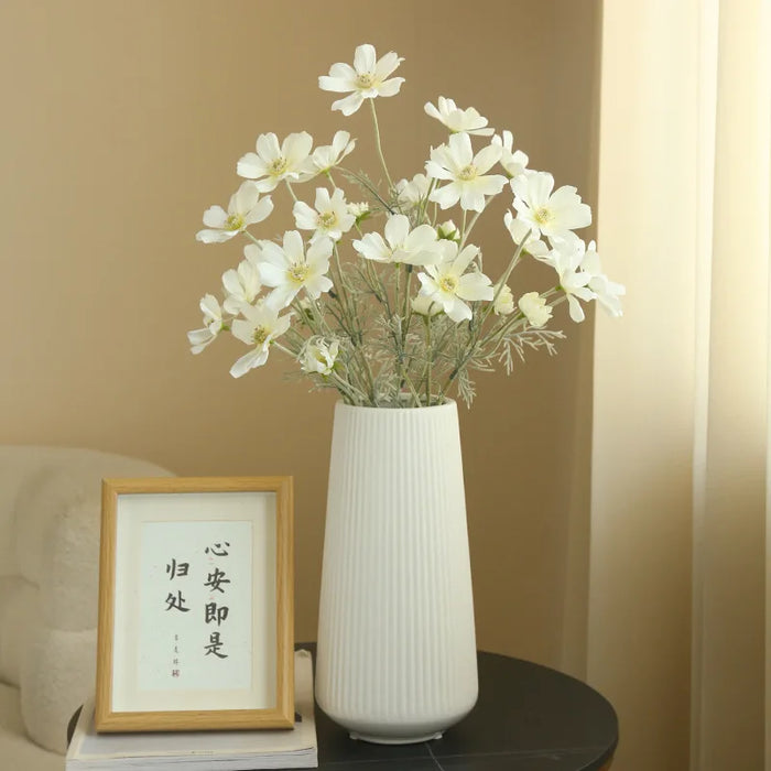 60CM Artificial Plush Chamomile Flowers – Silk Floral Ornaments for Wedding, Home, Dining Table, and Photography Decor