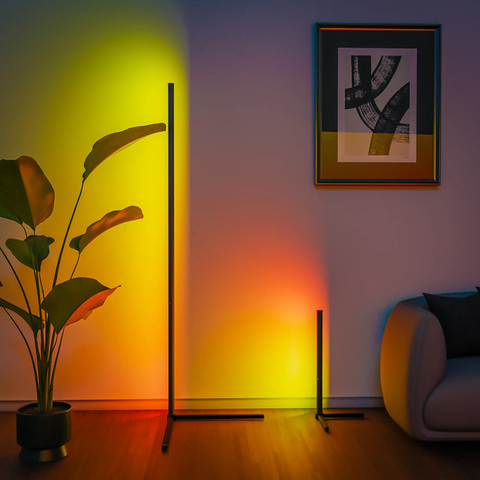 Smart RGB Dream Color Floor Lamp – Music Syncing LED Mood Light with 16 Million Colors, APP & Remote Control, Modern Standing Light