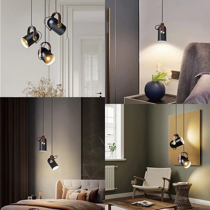 Modern Rotatable Pendant Light – Adjustable Metal Hanging Lamp for Bedroom, Living Room, Dining Room, or Kitchen