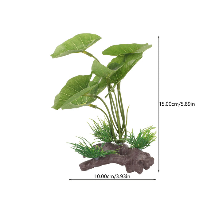 Artificial Underwater Aquarium Grass – Lifelike Plastic Plant for Freshwater Fish Tanks, Betta Fish & Reptile Terrariums, Decorative Fish Tank Landscaping