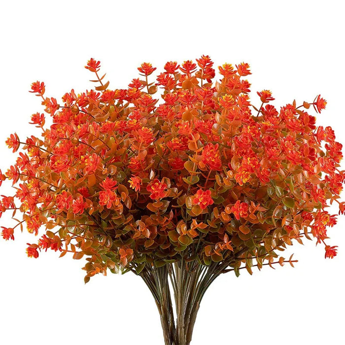 UV Resistant Artificial Flower Plants – 4/7/9/12PCS Fake Flowers for Home Gardens, Window Boxes, Porches & Outdoor Decoration