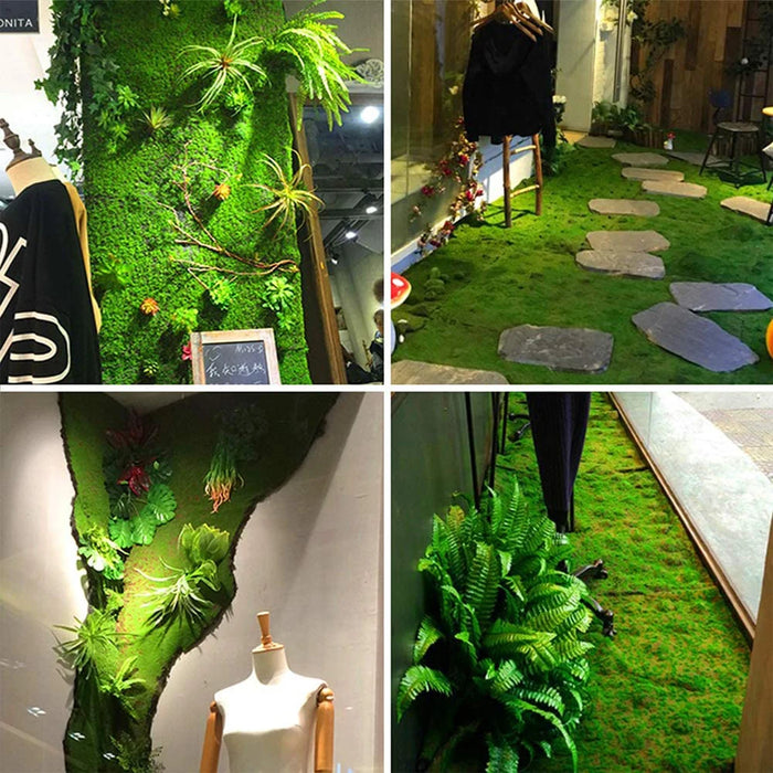 1x1m Artificial Moss Mat – Lifelike Green Moss Turf for Home, Garden, Patio & Office Decoration, Perfect for DIY Landscaping & Theme Decor