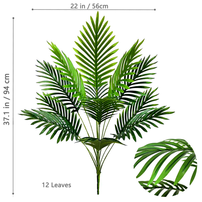 105cm/41.3in Artificial Areca Palm Tree – Fake Tropical Yellow Palm Plant for Indoor, Home, Office, and Event Decor