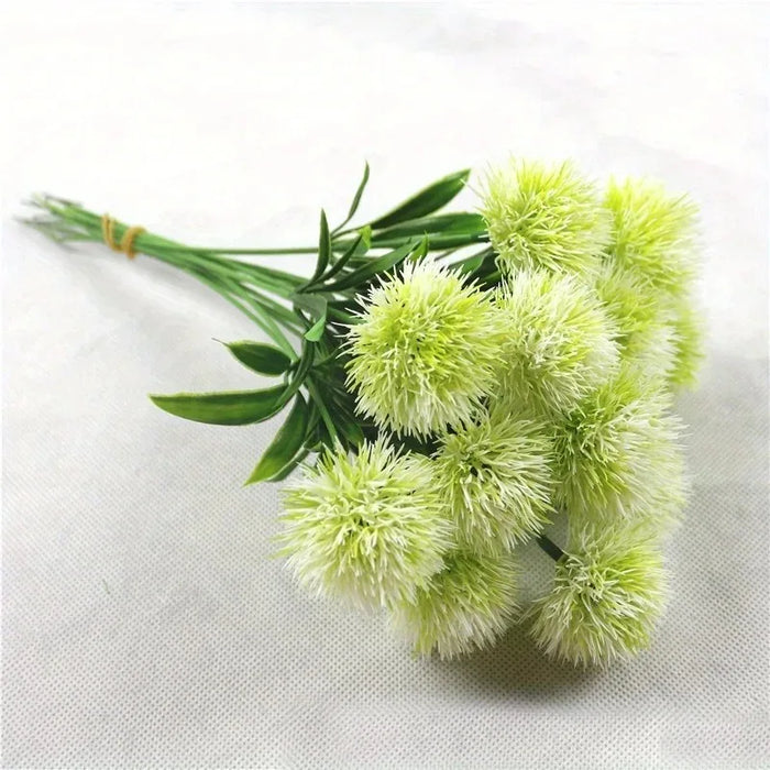 5/10Pcs Artificial Dandelion Flowers Bouquet – Silk & Plastic Faux Floral Arrangements for Living Room, Wedding, Garden, and DIY Wreaths
