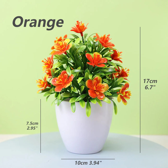 Artificial Bonsai Plants – Simulation Potted Fake Flowers for Home, Office, Hotel, and Garden Decoration