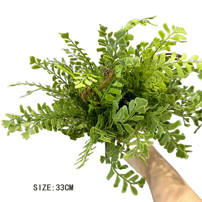 Artificial Fern Leaves Persian Grass Plant – 33-48cm Hanging Wall Décor for Home, Office, and Outdoor DIY Landscaping