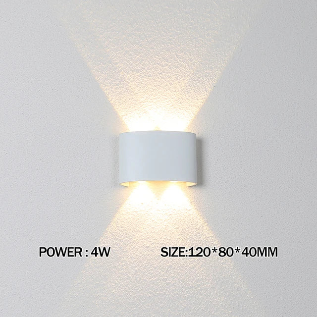 IP65 Waterproof LED Wall Light – Modern Indoor & Outdoor Up & Down Wall Lamp for Bedroom, Living Room, Garden & Staircase