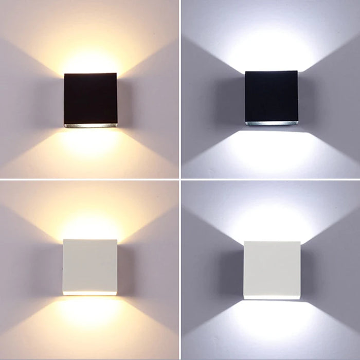 Modern Up & Down LED Wall Lamp – 6W/12W Aluminum Indoor Light for Bedroom, Living Room, Staircase & Decor