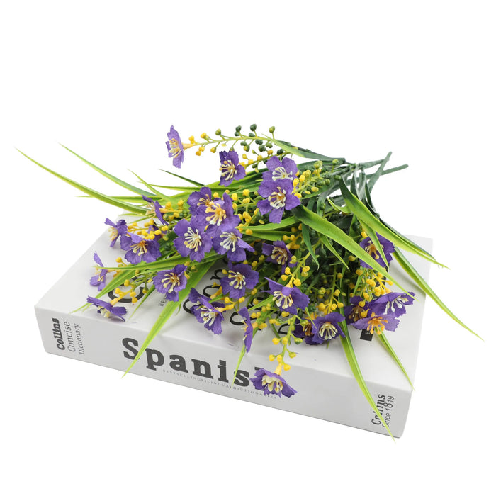 2/6/10 Bundles Outdoor Artificial Flowers – UV Resistant Faux Silk Flowers for Garden, Front Porch, and Outdoor Décor
