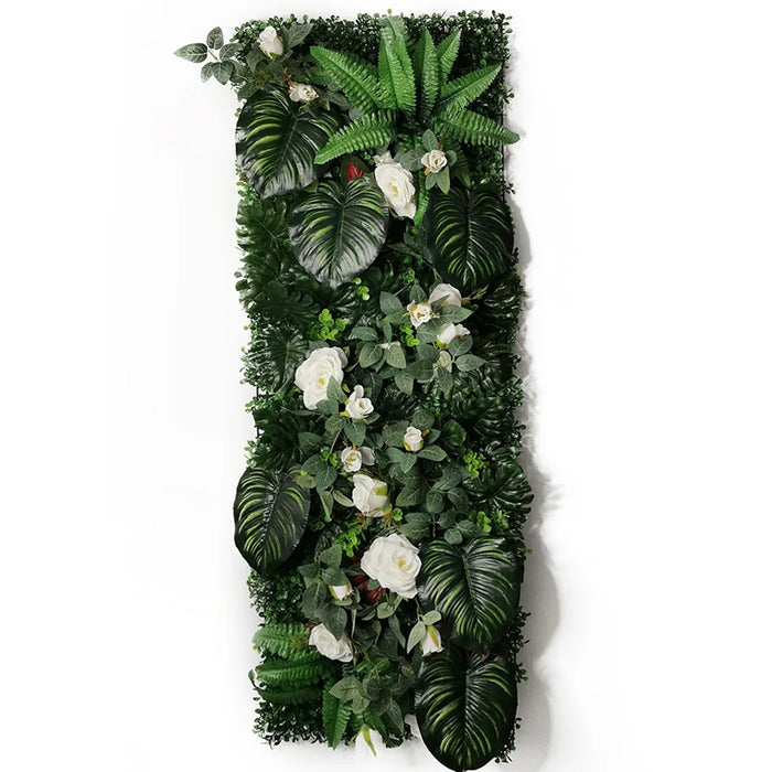 40x120cm Artificial Plant Wall – Chlorophytum Comosum Grass Panel for Garden, Wedding, Hotel, and Outdoor Decoration
