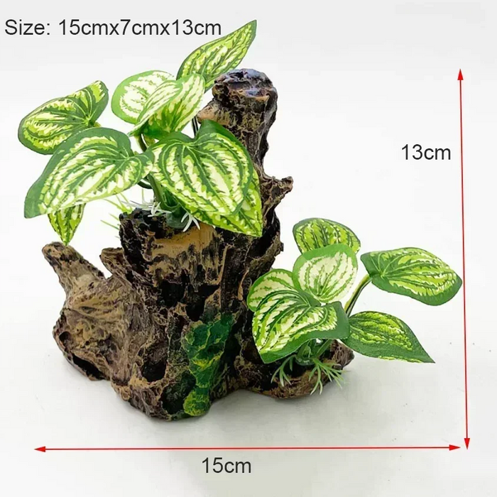 Artificial Underwater Grass for Aquarium – Lifelike Simulation Fish Tank Decoration, Plastic & Resin Aquarium Background Plant