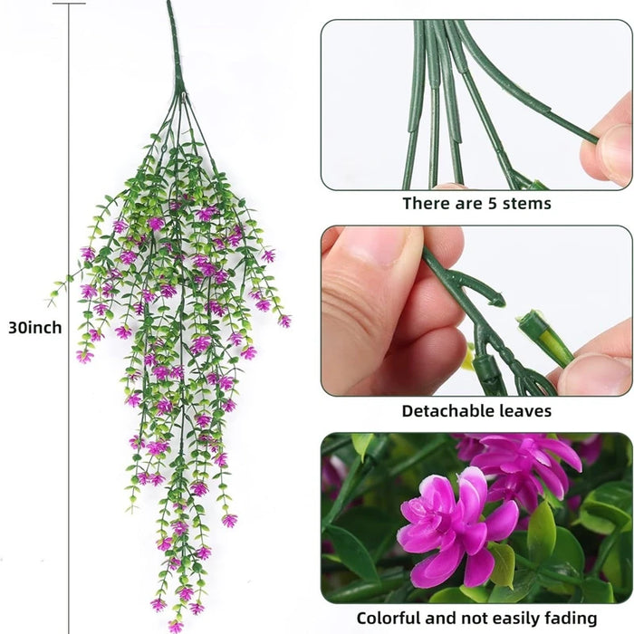 30-inch Artificial Eucalyptus Vine – Lifelike Fake Plant for Home, Wedding, Garden, and Outdoor Decoration