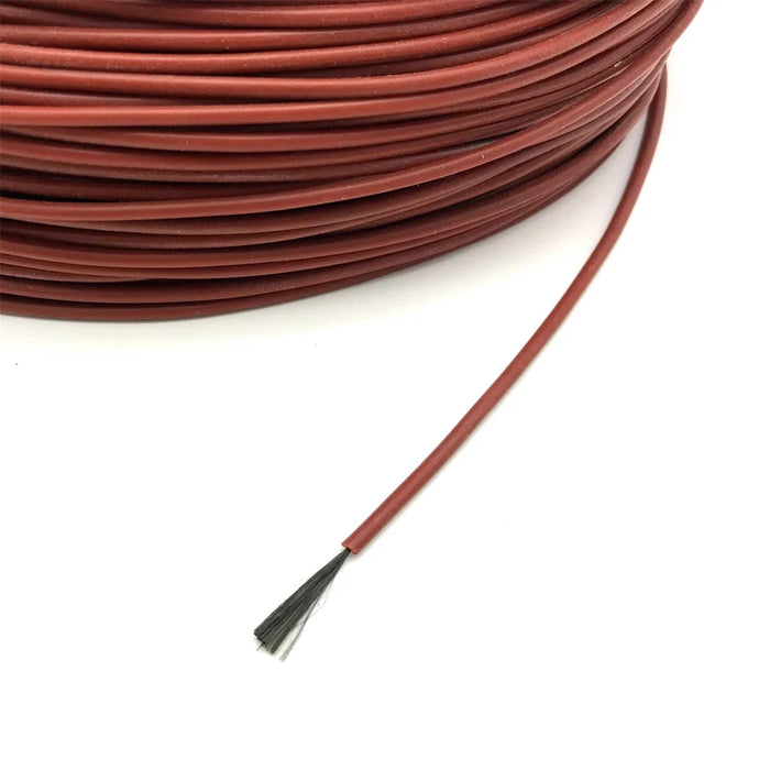 10m-20m Carbon Fiber Heating Cable – Low-Cost 33 Ohm/m Infrared Electric Floor Heating Wire, Silicone Rubber Insulated