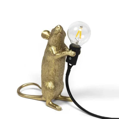 Modern USB Mouse Lamp LED Night Light – Creative Animal Shape Bedside Table Lamp for Home Decor, Bedroom, and Desktop Lighting