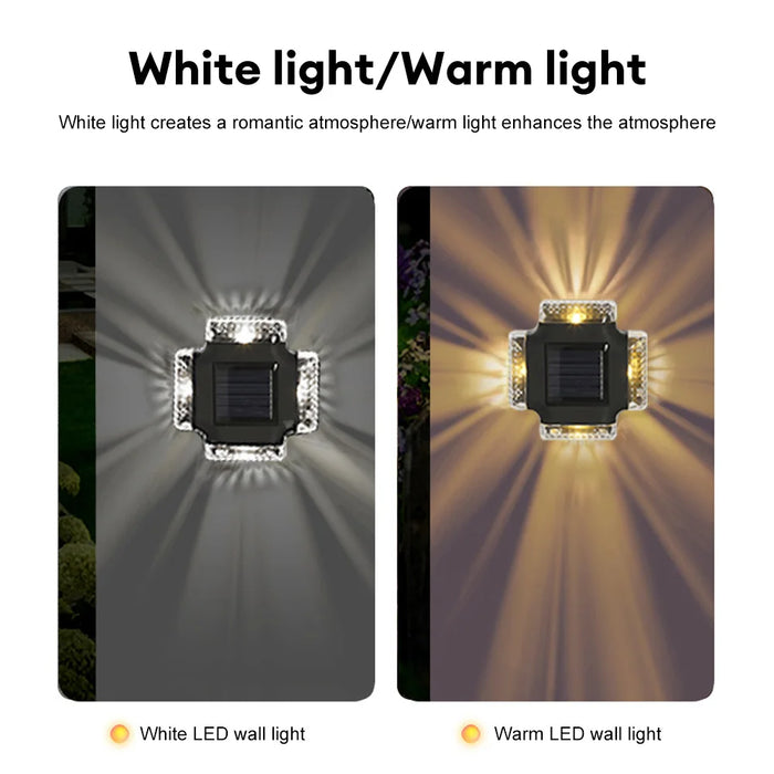 Solar Wall Lamp Outdoor – Waterproof LED Solar Lights for Garden, Balcony, Street, and Landscape Decoration