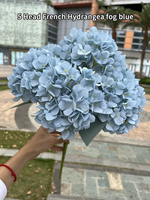 Artificial Silk Hydrangea Flower Bouquet – DIY Wedding, Party, and Home Decor – Large Hydrangea Heads for Bridal Bouquets and Floral Arrangements