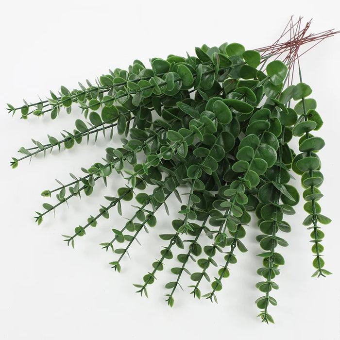 20 Pcs Artificial Eucalyptus Stems – Green Eucalyptus Branches for Wedding Centerpieces, Christmas, and Home Decor