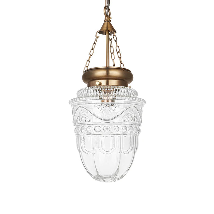 Modern Glass Pendant Light – Chain Hanging Lamp for Kitchen Island, Dining Room, and Entryway