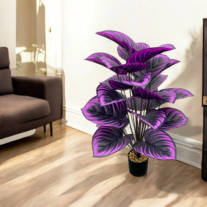 Elegant Purple Artificial Plant – Perfect for Home, Office, Wedding & Spring Decor – Floor Display, Container Not Included, Size: 75 CM and 85 CM