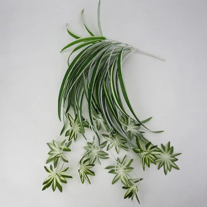 Artificial Hanging Chlorophytum Plant – 65cm PVC Fake Green Vine for Home, Office, and Living Room Decor