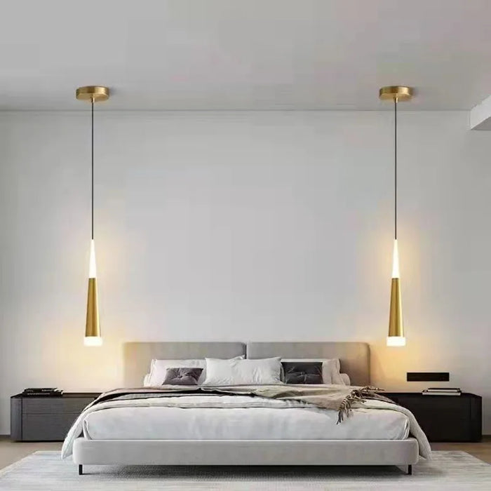 Nordic LED Pendant Lamp – Long Hanging Wire Chandelier for Bedroom, Living Room, Dining Room, and Study – Modern Home Decor Light Fixture