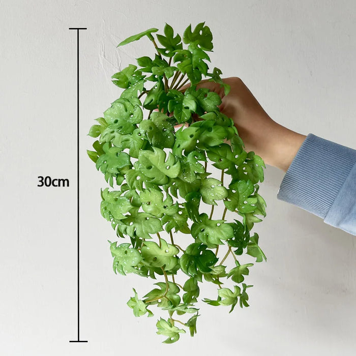 Artificial Copper Coin Grass – Mini Faux Greenery Bouquet for Home, Office & Garden Décor