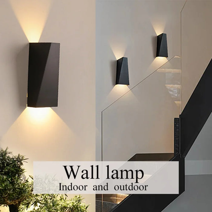 LED Outdoor Wall Lamp – IP66 Waterproof Modern Black Wall Light for Garden, Corridor, and Indoor Spaces (4W/6W/8W)