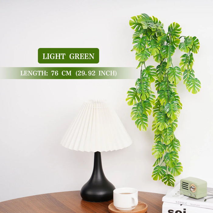 79cm Artificial Persian Fern Vine Plant - Turtle Leaf Hanging Decoration for Garden, Balcony, Wedding, and Party Decor
