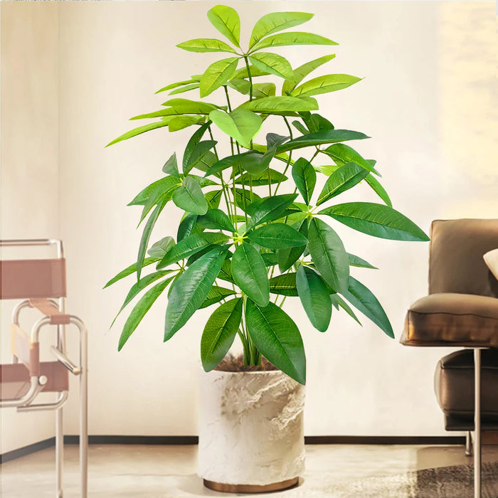 Artificial Money Tree – 68cm/26.7in Monstera Deliciosa Faux Plant for Home & Office Décor