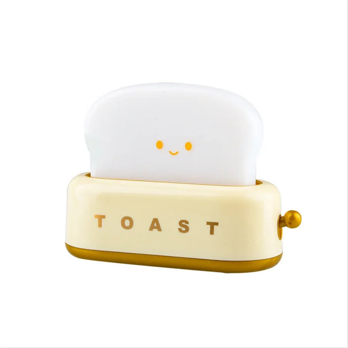 Creative Bread Toast LED Night Light – Rechargeable Touch Control Lamp for Bedroom, Gift Idea, 1200mAh Battery