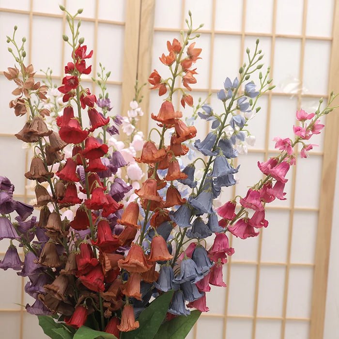 98CM Artificial Lily of the Valley Flowers – Silk Flower Branch for Wedding, Anniversary, and Home Decoration