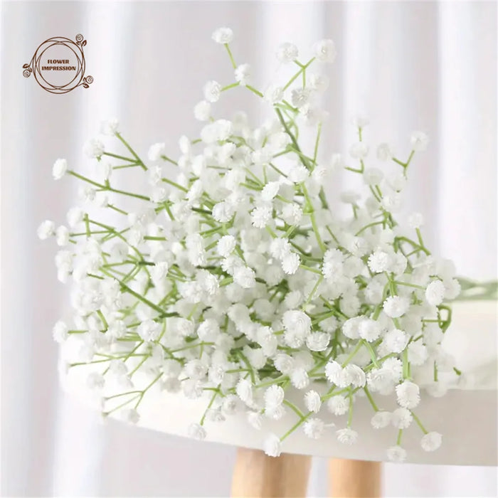 30pcs Artificial Baby's Breath Flowers – Real Touch Gypsophila for Wedding, Engagement, Home, and Room Decoration