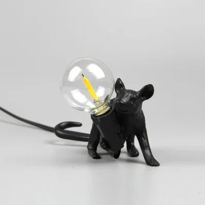 Modern USB Mouse Lamp LED Night Light – Creative Animal Shape Bedside Table Lamp for Home Decor, Bedroom, and Desktop Lighting