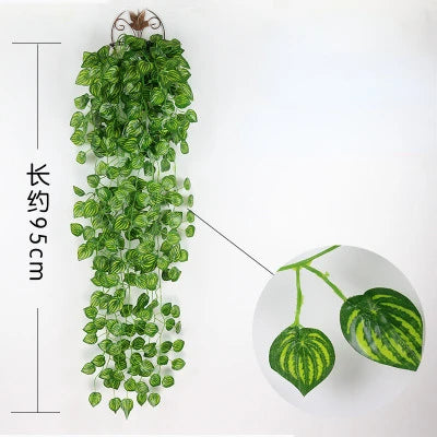 Artificial Silk Bamboo Leaf Flower Arrangement – 1m Long Eucalyptus Leaves for Spring Decoration, Indoor & Outdoor Use