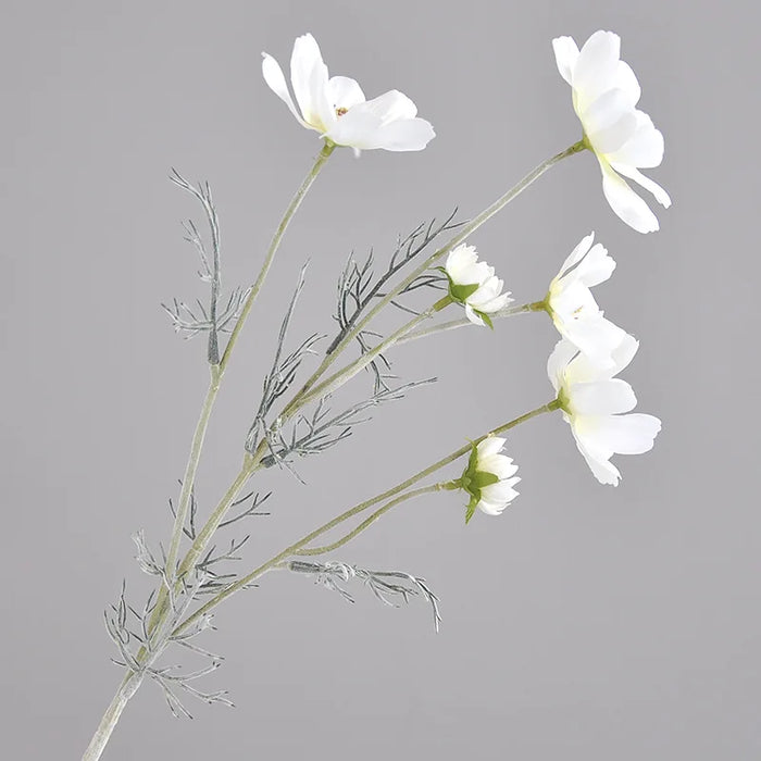 60cm Gesang Flower Artificial Silk Flower – White Cosmos Daisy for Wedding, Christmas, Autumn Home Decor